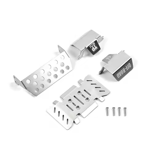 FMS 1/10 Mashigan RC Car Metal Upgrade Part Stainless Chassis Armor