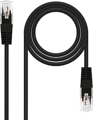 VoltShine Cat.5e UTP AWG24 Network Cable 2m Black Ideal for Internet Connections and Local Networks