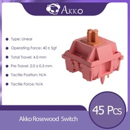 AKKO Rosewood Switch 5 Pins 40gf Linear Switch Deep Low-pitch Compatible with MX Mechanical Keyboard