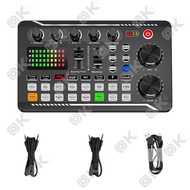 OKMUSIC F998การ์ดเสียงสตูดิโอบันทึกบลูทูธแบบมืออาชีพเข้ากันได้กับโทรศัพท์ PC เครื่องผสมเสียงเครื่องข