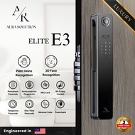 AURA ELITE E3 Smart Lock Malaysia | CNC Premium Material | Palm Veins | 3D Face | 4K Live CCTV