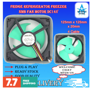 Refrigerator Refrigerator Freezer NMB-MAT 4-wire DC Fan Motor DC14V 0.28A Kipas Motor Peti Sjuk Refrigeration Cooling Fan