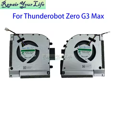 CPU GPU Cooling Fan For Thunderobot Zero G3 Max L JT009K00BRU JT009X00DRU Notebook Cooler EG75091S1-
