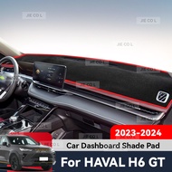 แผ่นแผงหน้าปัดรถยนต์บังแดดสำหรับ H6 HAVAL GT 2023 2024แผ่นปูพรมกันลื่นแผ่นกันไฟแผ่นป้องกันอุปกรณ์เสร