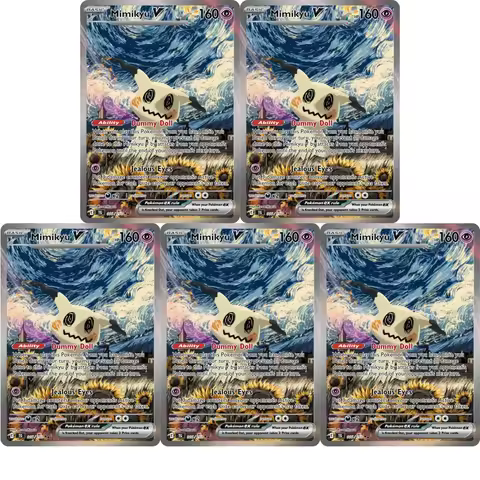DIY PTCG Collection Cards Ultra Charizard Z Pikachu Mimikyu Charizard VSTAR EN Self Made Single Card
