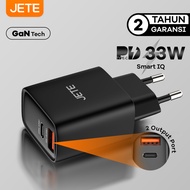 [RG] Jete E21 Charger 33Watt PPS PD Dual Port USB A & Type-C Fast Charging - 2 Year Warranty
