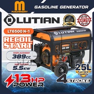 M.Machinery LUTIAN Gasoline Generator LT6500N-1 Recoil Start 13HP 389cc | Mesin Penjana Kuasa Enjin 