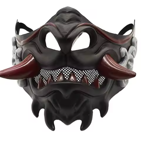 Devil Samurai Mask Japanese Mask Party Mask Halloween Mask Masquerade Mask