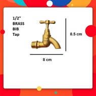 1/2" BIB TAP BRASS / KEPALA PAIP AIR TEMBAGA Kepala paip tandas toilet bathroom cuci tangan sinki