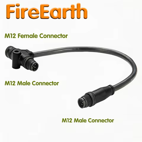 NMEA2000 Marine T Connector Cable N2k MultiPort M12 3 Way Tee Splitter Cord Backbone Drop Cable for 