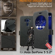 Asus Zenfone 3 5.2" ZE520KL Leather Flip Case Flipcase Cover Flipcover