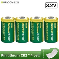 Delipow | Bộ Pin Sạc Lại CR123A 3.2v Tương Thích Máy Ảnh