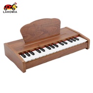 LAHOMIA 32 Key Toy Piano Gift Wooden Toy Piano Music Learning for Girls, Beginners