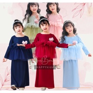 Baju Raya 2023 Baju Kurung Budak Perempuan Peplum Baju Kanak2 Perempuan Girls Fashion Baju Kurung Or