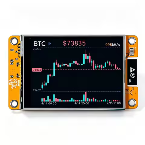 NMMiner NerdMiner V2 1000KH/s Hashrate Lucky Miner ESP32 2.8 inch Crypto Mining Machine Bitcoin Solo