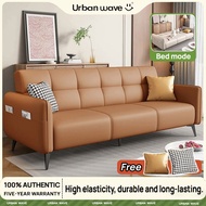 Urban Wave Foldable Sofa Bed | 2/3 Seater Adjustable Sofa with Soft Touch Fabric | Converts to Bed (