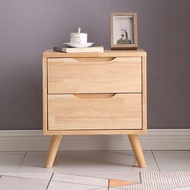 Whole Bedside Table Bedroom Small Bedside Table Modern Locker Nordic Log Color All Solid Wood Simple