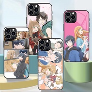 My Love Story with Yamada-kun at Lv999 Glass Phone Case For Iphone 11 12 Mini 13 14 Plus 15 16 17 Pr
