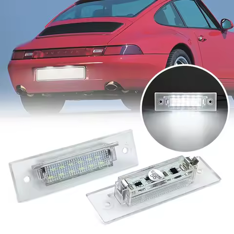 2Pcs White LED License Plate Light For Porsche 964 911 968 PORSCHE BOXSTER 986 993 996T PORSCHE 911