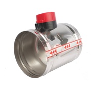 OD51-250mm 201 stainless steel electric air duct damper valve HVAC ducting motorized air damper HVAC