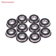 {Sakurasayin} 10Pcs F695-2 Stainless Steel Bearing Flanged Miniature Deep Groove Ball Bearings F695 