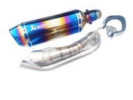 ชุดท่อ ท่อแต่งมอเตอร์ไซค์ ท่อแต่ง MSX125 MSX125-sf Demon125+ปลายท่อ AK14 นิ้วรุ้ง