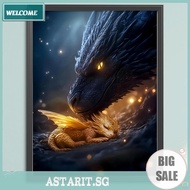 Dinosaur Full DIY 5D Round Drill Gem Art Diamond Painting Kits for Adults/Beginners Gift Idea Home W