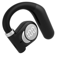 OWS หูฟังบลูทูธแบบคล้องคอพร้อมจอแสดงผลดิจิตอลแบตเตอรี่อายุการใช้งานยาวนานเสียงคุณภาพสูงแฮนด์ฟรี