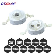 High Power LED Chip IR Infrared 3W 5W 680nm 740nm 800nm 850nm 880nm 940nm 980nm Emitter Diode Light 