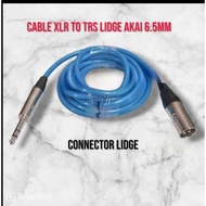 Cable XLR to TRS Lidge 6.5mm stereo 1 meter