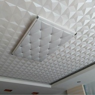 0.53*10M Ceiling Wallpaper Ceiling Wallpaper White 3D Diamond Diamond PVC Living Room Club Roof Wallpaper Roof