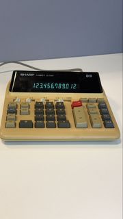 經典古董 Sharp 電子計算機 CS-2122H (台灣製/太古交收)  Sharp Compet CS-2122H Electronic Calculator