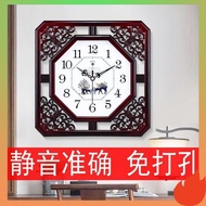 seiko wall clock Polaris New Chinese Living Room Mute Clock Classical Creative Clock Personality Home Bedroom Quartz Clock Chinese Style