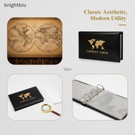 [brightbiu] Professional 1Pcs 40 Poets Dollar Bill Collection Album with 20 Sheets Best Choice for M