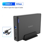 ORICO 3.5 inch HDD Case Type C/USB3.0 Hard Drive Enclosure SATA to USB3.1 External Hard Drive Reader for 2.5/3.5 HDD