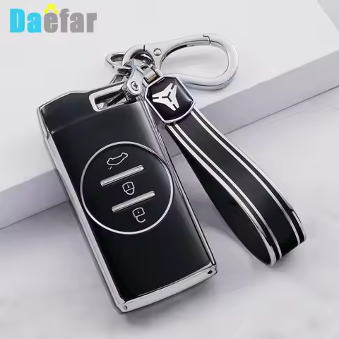 Silver Edge TPU Car Key Remote Case Cover For Chery Tiggo 4 5X 7 Pro 8 Exeed Txl Tx Lx Protector She
