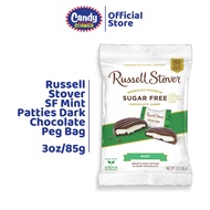 Russell Stover Sugar Free Mint Patties Dark Chocolate Peg Bag 85g