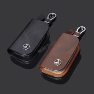 1pc PU Leather Car Key Bag Key Cover for Mercedes Benz W222 W123 W255 Auto Key Pouch Key Holder Keyr
