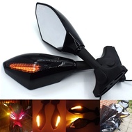 FREE SHIPPING MOTORCYCLE MOTOR BIKE LED TURN SIGNALS INTEGRATED MIRRORS For Yamaha FZ6 FAZER FZ6R FZ