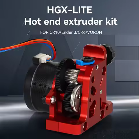 For CR10 CR 10S Ender3 V2 VORON HGX LITE Extruder Dual Gear Extruder Hard Steel Reduction Gear High 