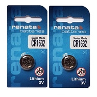 [2 Pieces] Renata CR1632 Lithium Cell Button Battery