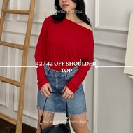42 / 42 Off Shoulder Top | Oversize Off Shoulder Oversize Sabrina Oversized Off Shoulder Oversize Sa