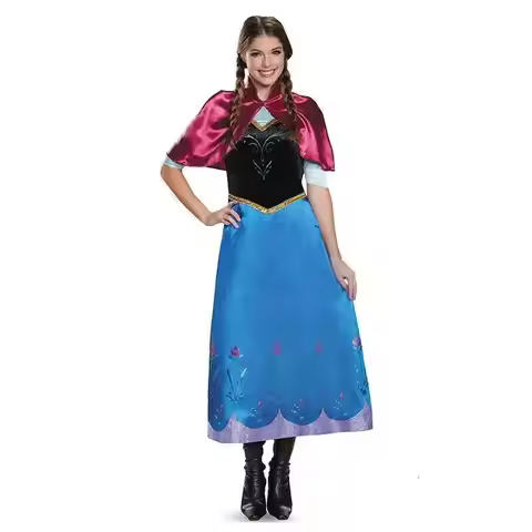 Aladdin's Dress Adult Goddess Anna Jasmine Cosplay Party Princess Dress Halloween Party Outfit Carni