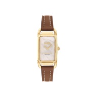 Coach Cadie Brown Leather Strap Analog Womens Watch CO-14504038