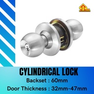 StGuchi Cylindrical Lock SGCD-4300/60mm/SS / Tombol Pintu Kayu / Tombol Pintu Rumah