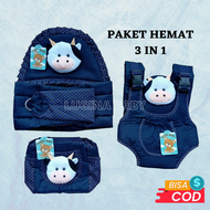 4 in 1 Gendongan samping bayi Gedongan depan multifungsi Tas kecil dora dan Selimut bayi