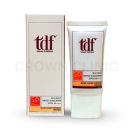 TDF Blu Voile Tinted Sunscreen SPF50 PA+++ (Blue Light Shield Tinted) 50G
