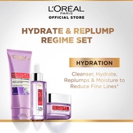 L'Oreal Paris Glycolic Bright / Revitalift Hyaluronic Acid Skincare Set (3-4pcs)
