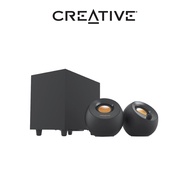 SPEAKER (ลำโพง) CREATIVE PEBBLE PLUS - 2.1 USB DESKTOP SPEAKERS WITH SUBWOOFER (BLACK)