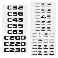 For W202 C55 C63 C200 C220 C230 C240 C250 C260 C280 C300 C320 C350 Car Rear 3D Letter Number Sticker